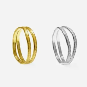 Fairtrade Gold Double Nest Rings