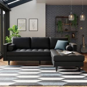 Zoe Faux Leather Corner